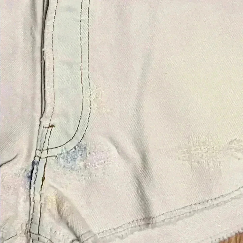 NWT Redone RE/DONE Levi Levi's Edition 'The Short' Denim Shorts Light Pink - Picture 4 of 7